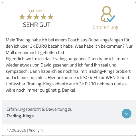 Kundenbewertung 2 für Trading-Kings