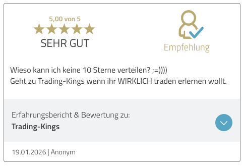 Kundenbewertung 5 für Trading-Kings